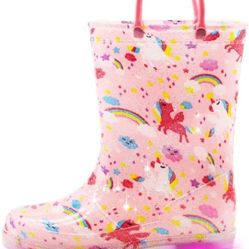 EUXTERPA Kids Kids Light Up Rain Boots - Picture 2 of 5